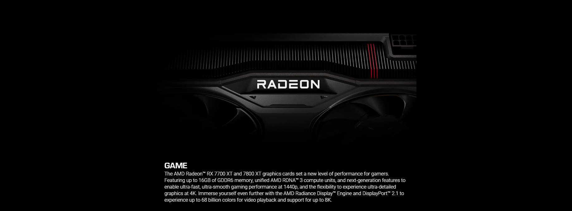 A large marketing image providing additional information about the product ASUS Radeon RX 7700 XT Dual OC 12GB GDDR6 - Additional alt info not provided